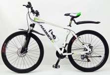Гірський велосипед S200 HAMMER біло-зелений колеса 29’’х2,25 рама 19’’