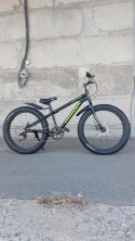 Гірський велосипед Hammer JUPITER FATBIKE чорно-зелений колеса 24''