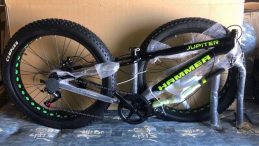 Гірський велосипед Hammer JUPITER FATBIKE синій колеса 24''