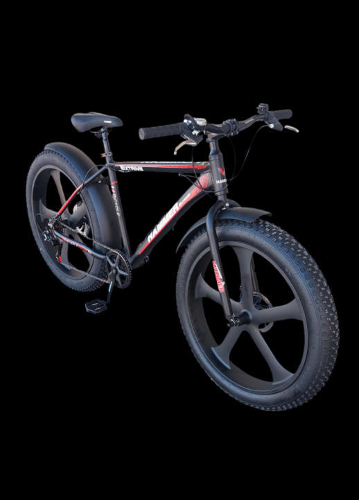 Гірський велосипед S800-MAX-1 M.R. HAMMER EXTRIME чорно-червоний колеса 26''х4.0 алюмінієва рама 19''