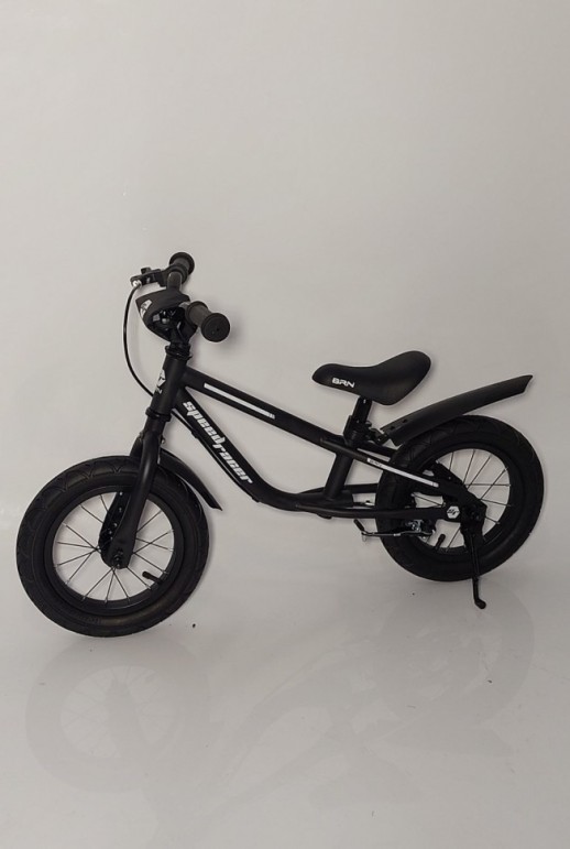 Біговел 12" (BRN) B-2 чорний пневматичні колеса