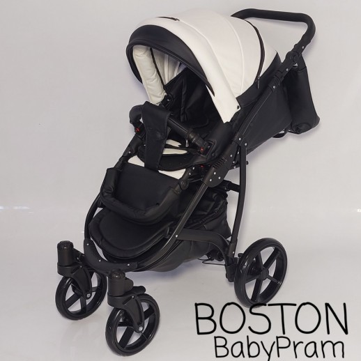 Коляска дитяча BOSTON 2в1 екошкіра