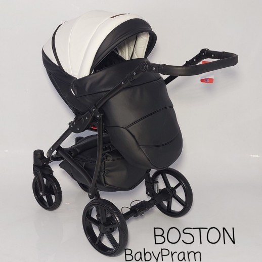 Коляска дитяча BOSTON 2в1 екошкіра