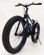 Гірський велосипед S800 HAMMER EXTRIME чорно-синій колеса 26’’х4,0 алюмінієва рама 17’’