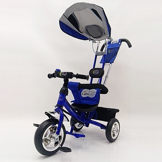 Велосипед дитячий триколісний Lex-007 (10/8 EVA wheels) Blue синій