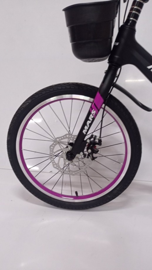 Велосипед дитячий двоколісний Mars-2 Evolution 20 дюймів чорно-фіолетовий