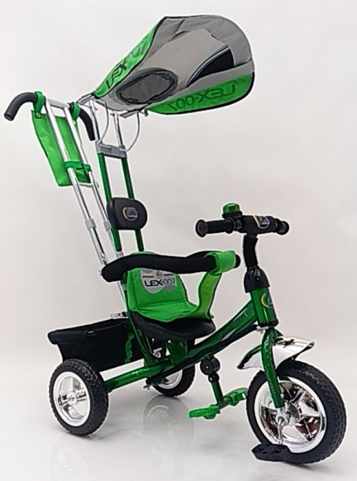 Велосипед дитячий триколісний Lex-007 (10/8 EVA wheels) Green зелений