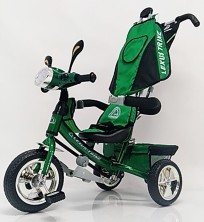 Велосипед дитячий триколісний WS862EW-M Green зелений (світиться фара)