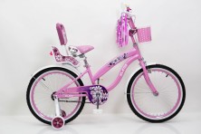 Велосипед дитячий двоколісний FLOWER RUEDA 2003B рожевий