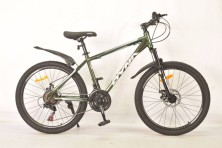 Гірський велосипед DYNA D50 зелений колеса 24'' рама 16''