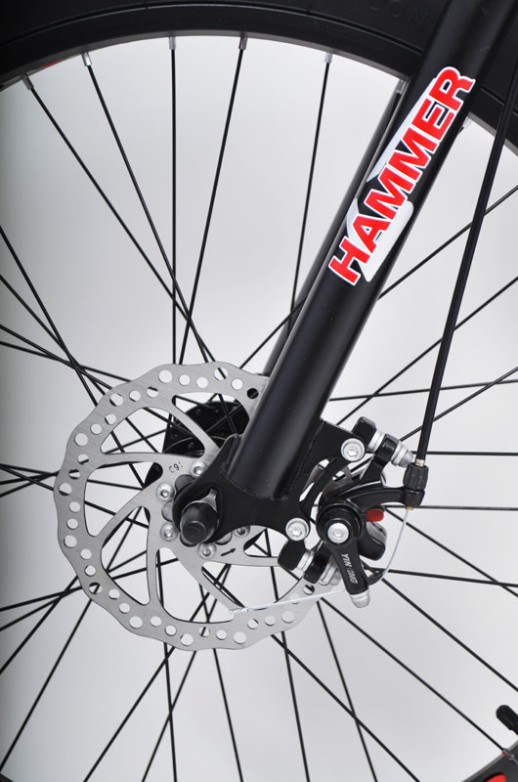 Велосипед "S800 HAMMER EXTRIME" Колёса 24’’х4,0. Алюминиевая рама 15’’ Чёрно-красный