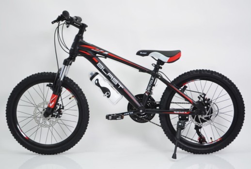 Гірський велосипед S300 BLAST чорно-червоний колеса 20'' рама 11''