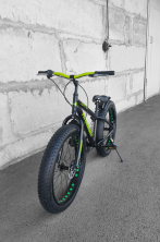 Гірський велосипед Hammer JUPITER FATBIKE чорно-зелений колеса 26''