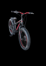 Гірський велосипед Hammer JUPITER FATBIKE чорно-червоний колеса 26''