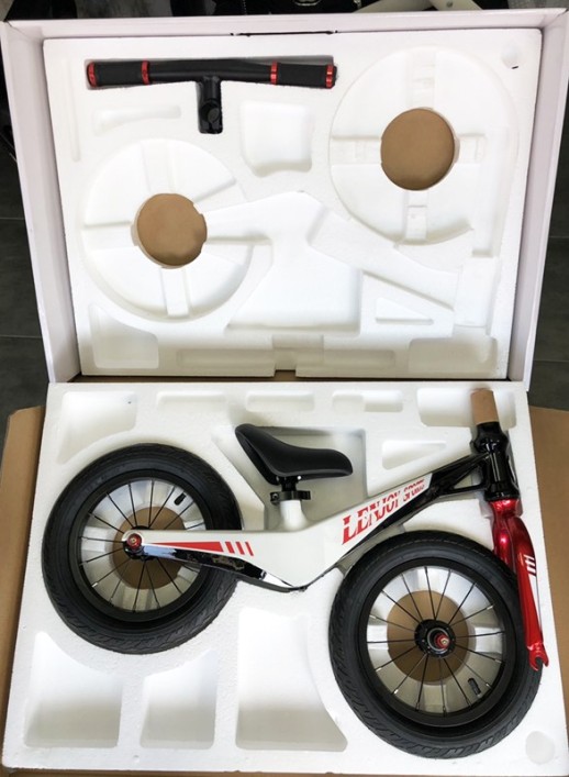 Біговел Lenjoy S400 12 дюймів біло-чорний магнієва рама та вилка