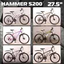 Гірський велосипед Hammer NEW S200 біло-червоний колеса 27.5'' рама 18'' промпідшипник