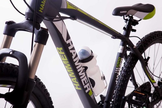 Гірський велосипед S200 HAMMER чорно-зелений колеса 29’’х2,25 рама 19’’