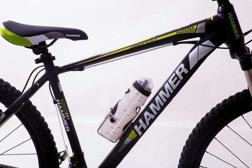 Гірський велосипед S200 HAMMER чорно-зелений колеса 29’’х2,25 рама 19’’