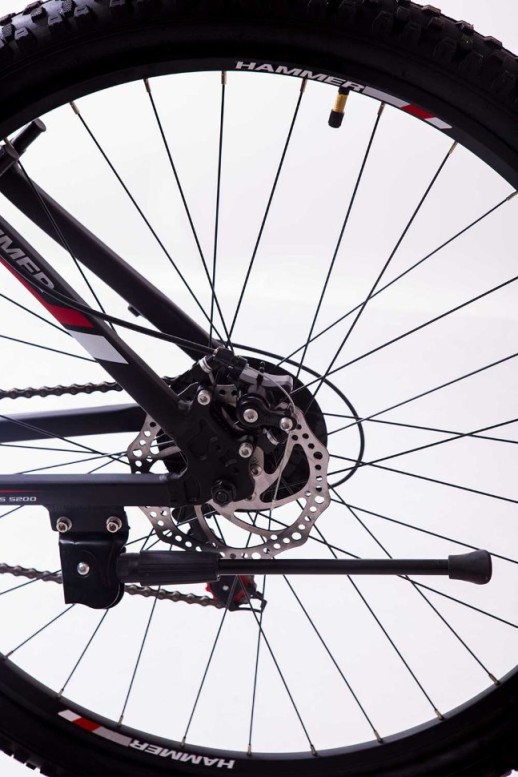 Гірський велосипед S200 HAMMER чорно-червоний колеса 29’’х2,25 рама 19’’