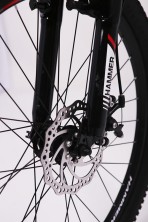 Гірський велосипед S200 HAMMER біло-червоний колеса 24’’х2,25 рама 14’’