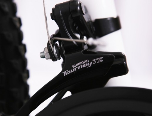 Гірський велосипед S200 HAMMER біло-червоний колеса 24’’х2,25 рама 14’’