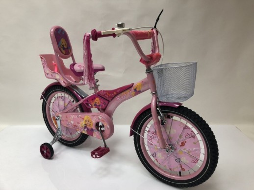 Велосипед дитячий двоколісний Racer-girl рожевий колеса 18''